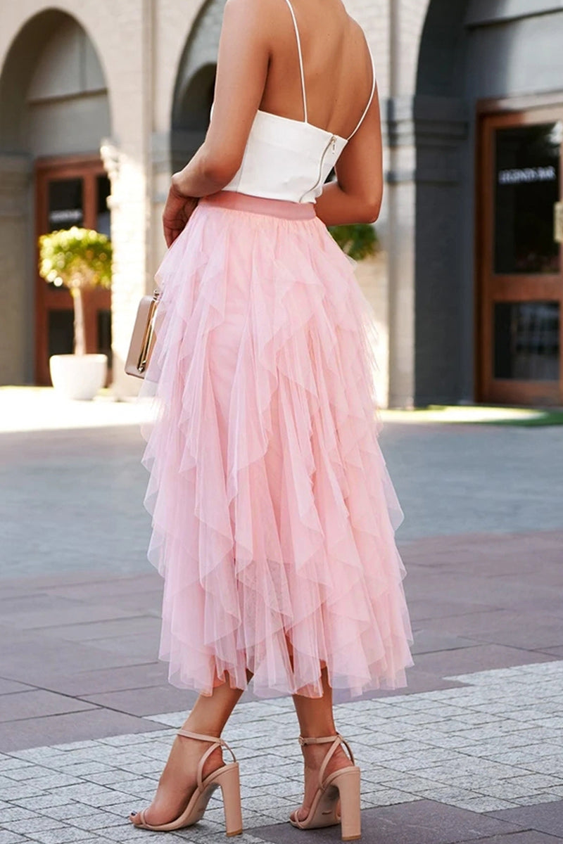 Skirt, Tulle, Pink